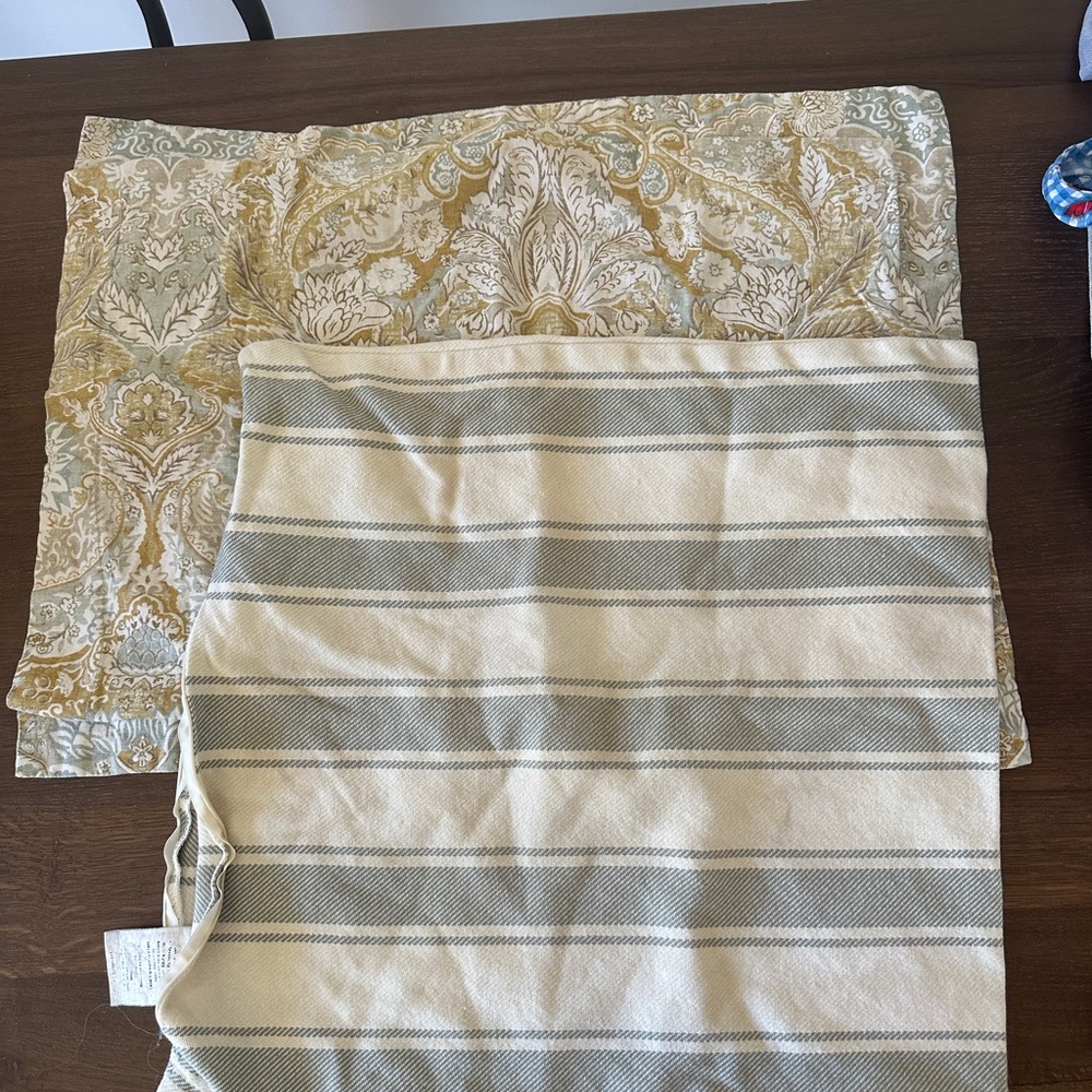 Pottery Barn pillow cover and sham